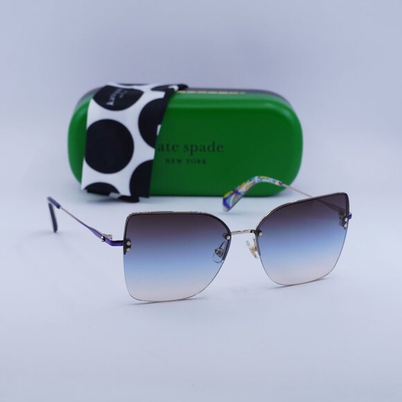 Final Price! Kate Spade ARIELLA/G/S 0LKS 98 Gold/Blue/Brown Sunglasses